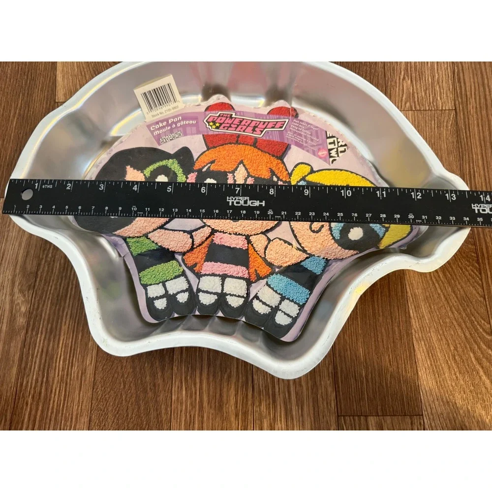 Wilton Powerpuff Girls Cake Pan Vintage 2000 Cartoon Network Aluminum 2105-9902